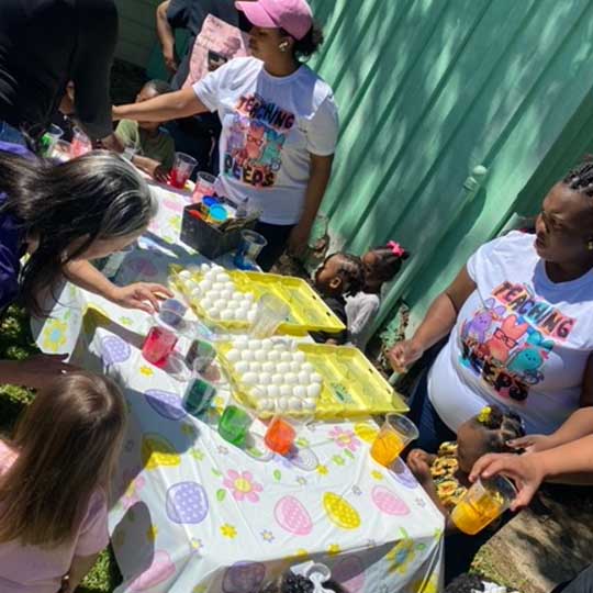 Kids at a Table.